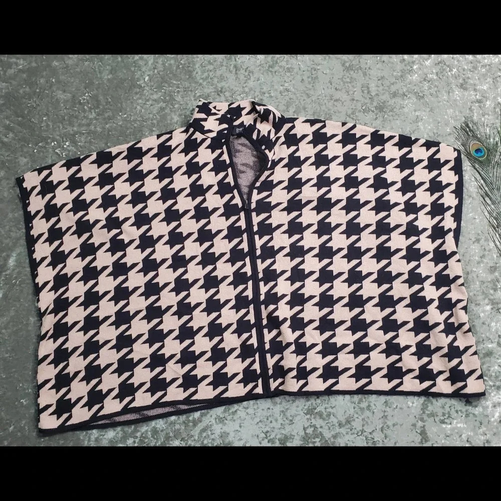 Jones New York‎ Houndstooth Poncho